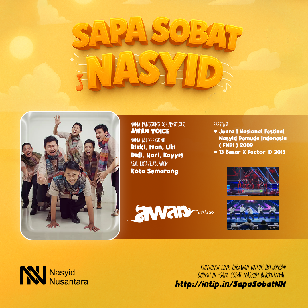 Sapa Sobat Nasyid: Awan Voice Acapella